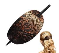 Pinza para el pelo con, pasador de con, corbata de piel sintética, pasador para cola de caballo, deslizador y cierre sintéticos, accesorios para mujeres y niñas