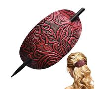 Pinza para el pelo con, pasador de con, corbata de piel sintética, pasador para cola de caballo, deslizador y cierre sintéticos, accesorios para mujeres y niñas