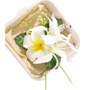 Pinza para el pelo con patrón de llama, huevos y flores, para vacaciones, coletas de caballo, trenzas, viajes casuales y peinados de novia