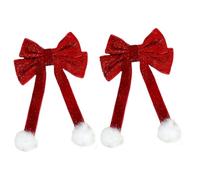 Pinza para el pelo con pompones para Año Nuevo, dulce Navidad, horquilla plana de Navidad, elegante pinza para el pelo para racimos