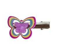 Pinza para el pelo con purpurina Y2K plateada, accesorio para el pelo, mariposa y mariposa