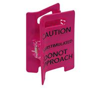 Pinza para el pelo con señal de precaución, sujeción fuerte, 11 x 7,3 x 4,5 cm, accesorio de peinado, pinza antideslizante para el pelo, divertido abridor de conversaciones, para fiestas escolares