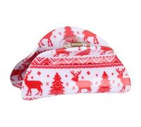 Pinza para el pelo con temática navideña, pinzas para el pelo, pinzas festivas de reno, horquillas de sujeción fuerte para niñas