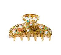 Pinza para el pelo con temática navideña, pinzas para el pelo, pinzas festivas de reno, horquillas de sujeción fuerte para niñas