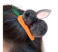 Pinza para el pelo conejo pasador animal primaveral | Pinza para el pelo conejo zanahoria Pascua Accesorio de foto Caza Huevos Traje Primavera Fiesta