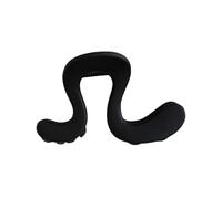 Pinza para el pelo curvada de acrílico para cola de caballo, color negro | Carcasa acrílica, acabado redondeado, bisagra de resorte, agarre para entrenamientos, viajes, escuela, mujeres