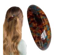 Pinza para el pelo de acetato grande | Accesorio elegante con motivo floral - Barra de pelo de acetato francés - Ideal para citas, comisiones, viajes y disfraces