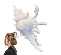 Pinza para el pelo de caracola, pinzas antideslizantes para el pelo, accesorio para tocado para ducha, natación, vacaciones de verano, boda tropical, uso diario, mujeres y niñas, 5.1 x 2.95 pulgadas