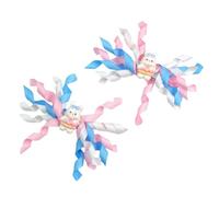 Pinza para el pelo de cinta colorida de dibujos animados para niños y adolescentes, accesorio para festivales, horquilla de pelo con temática festiva
