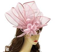 Pinza para el pelo de cinta grande con flores para el pelo de gran tamaño para niñas, accesorios delicados para el cabello, pasadores de los años 20