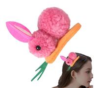 Pinza para el pelo de conejo, pequeño y bonito pasador de agarre de | Pinza para el pelo de conejo de Pascua con zanahoria, huevos de Pascua, eventos, fotos, accesorio diario