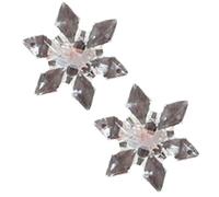 Pinza para el pelo de copos de nieve realista, pinza de Navidad linda horquilla plana para el pelo de Navidad elegante para paquetes