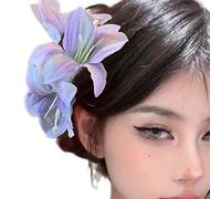 Pinza para el pelo de flores de peonía de estilo chino, accesorios florales elegantes para mujeres con diseño realista y elegante postizo para el pelo