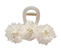 Pinza para el pelo de flores de peonía de estilo chino, accesorios florales elegantes para mujeres con diseño realista y elegante postizo para el pelo