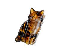 Pinza para el pelo de gatito creativa de moda con cierre fuerte para un uso cómodo y largo, garras de tela elegantes