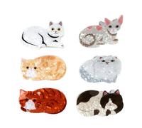 Pinza para el pelo de gatito grande, adorno de moda para atrapar pasadores de princesa, herramienta de peinado, adornos para cola de caballo
