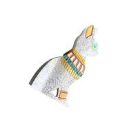 Pinza para el pelo de gato egipcio de acetato ácido, agarre fuerte, antideslizante, para mujer, soporte estético para coleta de caballo, uso diario