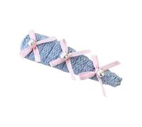 Pinza para el pelo de hilo artesanal con curva decorativa y esfera indistinta, agarre que no daña el agarre, excelente para incidentes escolares, de lo contrario, citas, noches, flequillo con lazo
