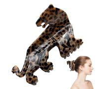 Pinza para el pelo de leopardo,Clip de garra mediano creativo | Accesorios para el peinado del cabello con pinza antideslizante, tocado de moda para vacaciones de cumpleaños