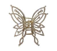 Pinza para el pelo de mariposa para mujer, pinzas para el pelo de mariposa en | Pinzas para el cabello, pinzas para mandíbulas para el cabello, joyas brillantes de alta tenencia, para peinado fino y