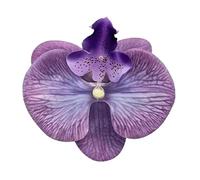 Pinza para el pelo de orquídeas de simulación para niñas, herramienta de resorte, soporte para cola de caballo, pinza para el pelo, adornos para el cabello