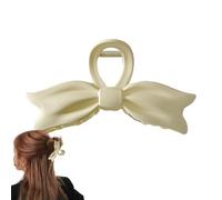 Pinza para el pelo de pajarita, mandíbula antideslizante resistente, barra ancha, accesorio para el cabello seguro, sujeción cómoda, gran pinza de garras para mujeres y niñas, cabello largo y fino