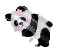 Pinza para el pelo de panda para adolescentes y niñas, clip de mandíbula de animal para mujer, pasador para cola de caballo, bonito adorno para el pelo