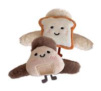 Pinza para el pelo de peluche, bonitas pinzas para el pelo, pinzas para el pelo de tostadas, horquillas largas y gruesas para viajes