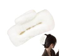 Pinza para el pelo de peluche para mujer, pinza de garras esponjosas, pinza de pelo de felpa antideslizante, grandes pinzas para el cabello grueso y largo, accesorios para chev