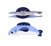 Pinza para el pelo de pescado | Elegante accesorio para el cabello, pinza plegable creativa para el día a día, boda, fiesta, escuela, deportes, vacaciones