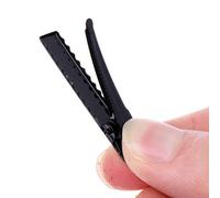Pinza para el pelo de pico de pato DIY Rhinestone mujeres accesorios para el cabello Barrettes DIY artesanía horquilla negra Pasadores negros