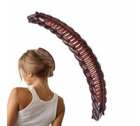 Pinza para el pelo de plátano para mujer, clip de plátano para cabello grueso, pinzas de moda para coleta de caballo, pinzas clásicas de frutas, herramienta de peine de cola de para cabello grueso
