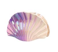 Pinza para el pelo de resina de plástico, color degradado, diseño hueco, forma de concha, material duradero, agarre fuerte para la parte trasera de la cabeza, accesorio decorativo, estilo simple