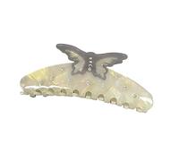 Pinza para el pelo de temperamento, colorida mariposa para mujer, carnaval, cola de caballo, delicada pinza de mandíbula para niñas calientes, pinza de pelo pequeña para mujer, pinza gruesa para