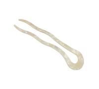 Pinza para el pelo estilo vintage de acetato de celuloide, ondulada, grande, ondulada, en forma de U, para mujer de concha de 15,2 cm