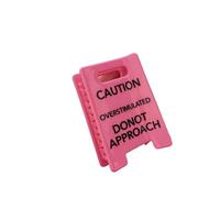 Pinza para el pelo ligera y cómoda para fiestas, salidas diarias, con precaución humorística, accesorio temático sobreestimulado, soporte creativo para moños