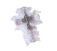 Pinza para el pelo oscura tendencia de la edad, clip lateral cruz negro oscuro encaje Halloween oscuro fresco horquilla accesorios para fotos