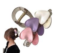 Pinza para el pelo para mujer, pinzas para el pelo | Pinzas para el pelo en forma de corazón para niñas, pinza de pelo de alta tenencia, pinza de pelo moderna para el trabajo, la escuela, las fiestas