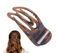 Pinza para el pelo plana 9 x 4 x 3,5 cm - Pinza para PC para mujer, con estilo curvado | Bananas en forma de U antideslizantes, sujeción fuerte, peinado, viaje diario, regalo de fiesta