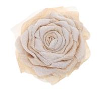 Pinza para el pelo quemada con flor de balletcore plana, horquilla elegante para racimos