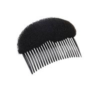 Pinza para el pelo reutilizable, ligera, aireada, para coletas, deslizante, suave, color negro