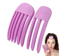 Pinza para el volumen de la raíz del cabello, horquilla para el pelo sin marcas, horquilla de estilo de corona alta de 3/6 dientes, horquilla de frente asegurada, 2 horquillas de corona alta para