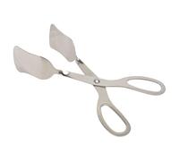 Pinza para Ensalada de Acero Inoxidable, Antideslizante para Verduras | Uso Fácil y Sujeción Estable, Adecuado para Postres, Bar y Picnics, Color Plata