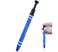 Pinza para Joyeria con 4 Garras,alicates para joyería,Tenedor de Diamantes de Recogida,Catcher Grabber Joyas para Reparación de Abalorios, Relojes y Anteojos(Azul)