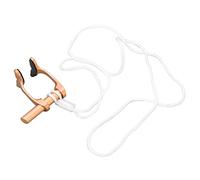 Pinza para la Nariz para Apnea, Tapones para la Nariz para Natación con Correa Ajustable, Entrenamiento de Buceo para Principiantes (GOLD)