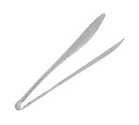 Pinza para Pan de Cocina de Acero Inoxidable Plata, Diseño Serpiente | Uso Creativo para Servir Fideos, Bollería, Huevos Cocidos y Tostadas, Estilo Único