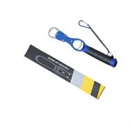 Pinza para peces con escala digital integrada y construcción de aluminio, adecuada para pesca deportiva y deportiva (azul)