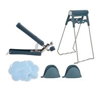 Pinza para placa caliente, paquete de 6 utensilios de cocina anti-escaldado Clip anti-escaldado Clip para tazón de acero inoxidable Clip para plato Pinzas de cocina Guantes de silicona Levantador de p