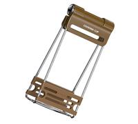 Pinza para platos calientes, color blanco, amarillo, marrón, antideslizante, de acero inoxidable, abrazadera ajustable, pinzas multiusos para platos domésticos, herramientas de cocina