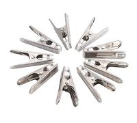 Pinza para Ropa, 20 Piezas Pinza para Ropa de Acero Inoxidable, Pinza para Ropa, Pinzas para Ropa de Acero, Pinzas para Ropa de Metal Resistentes para Colgar la Ropa, Hogar,